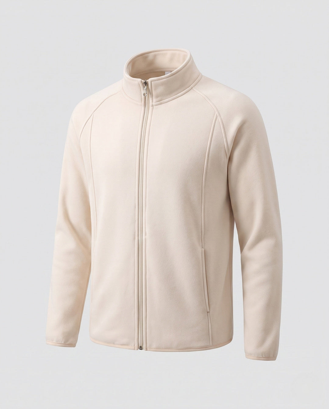 Men's fleece jacket with stand-up collar and wind protection Hudson & Parker