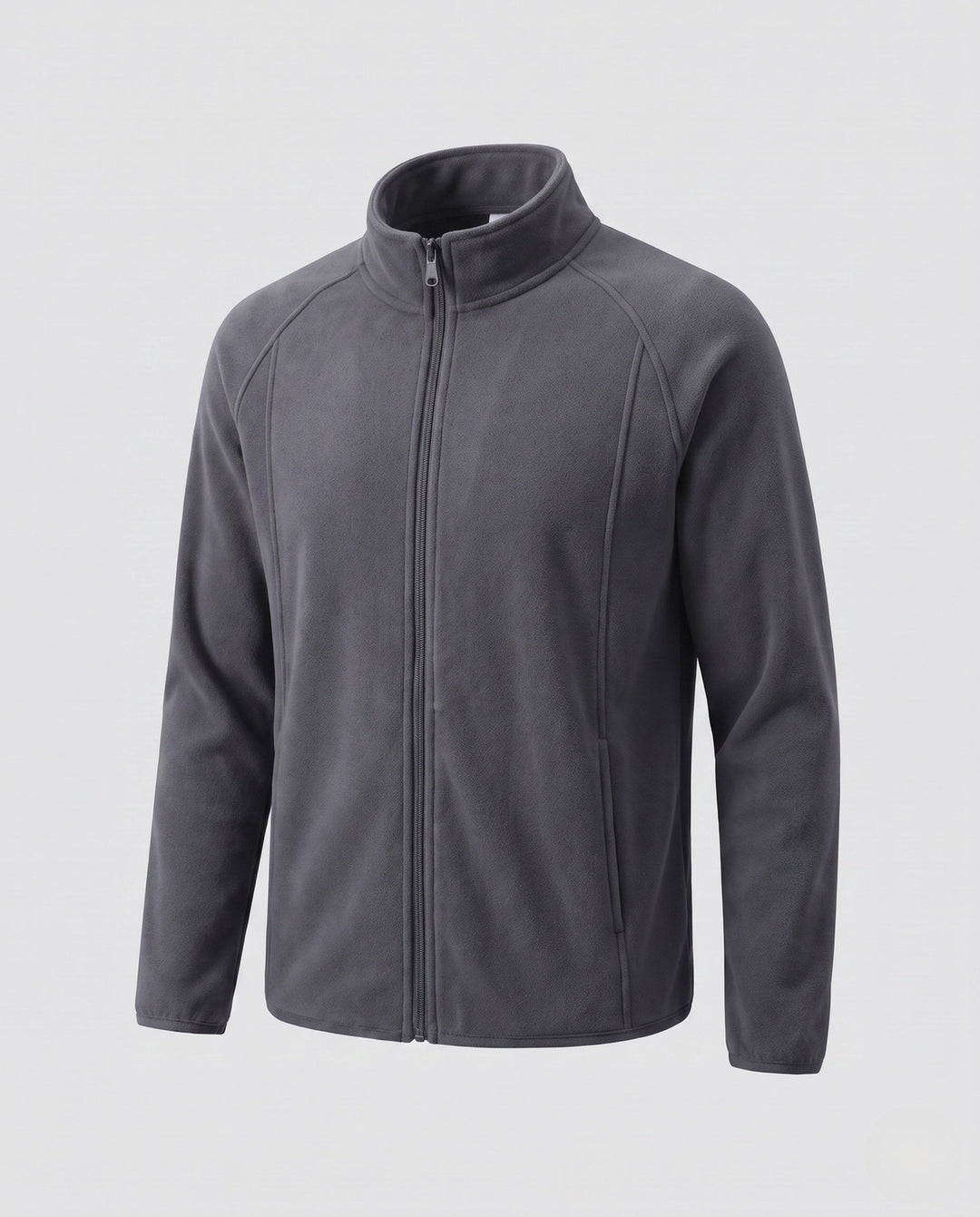 Men's fleece jacket with stand-up collar and wind protection Hudson & Parker
