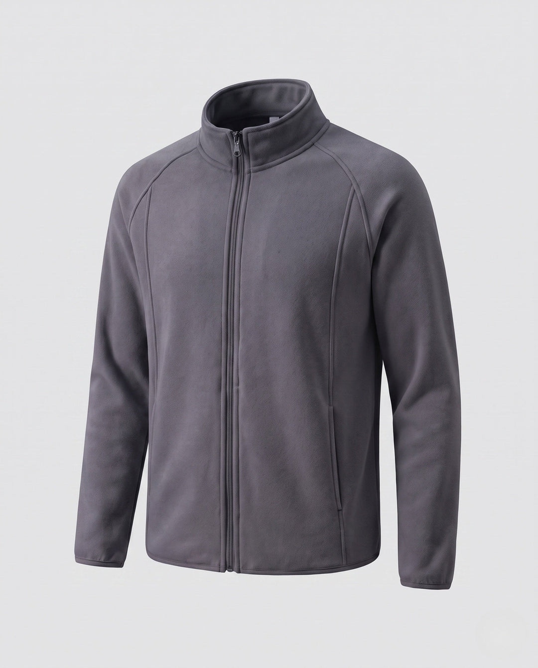 Men's fleece jacket with stand-up collar and wind protection Hudson & Parker