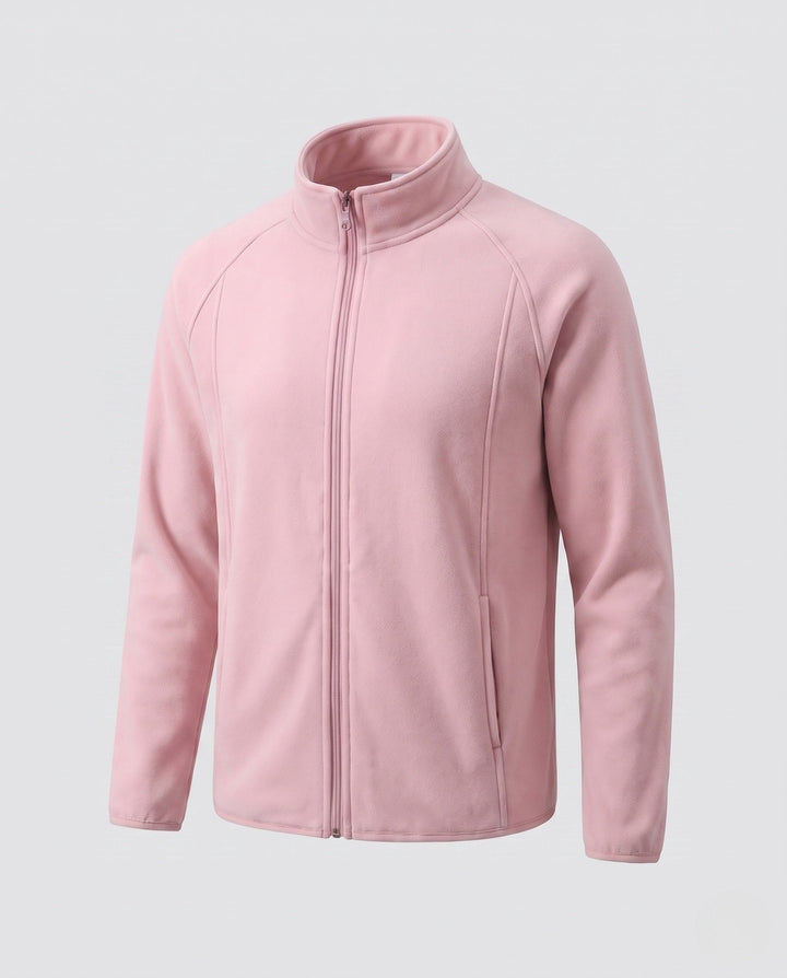 Men's fleece jacket with stand-up collar and wind protection Hudson & Parker