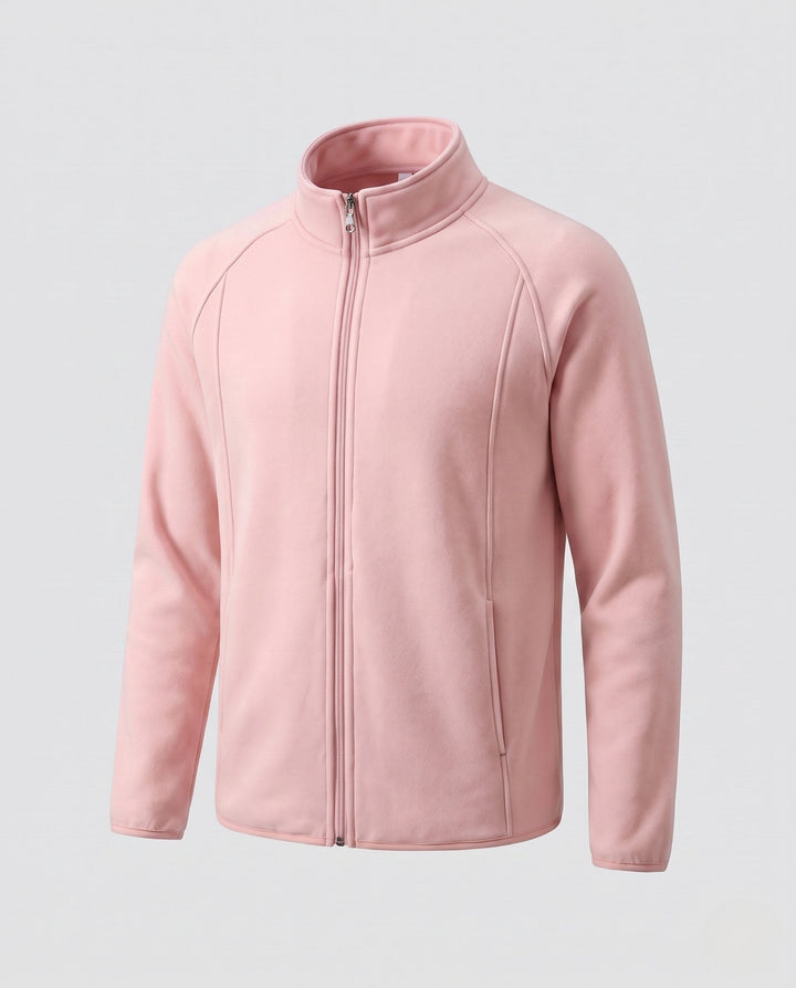 Men's fleece jacket with stand-up collar and wind protection Hudson & Parker