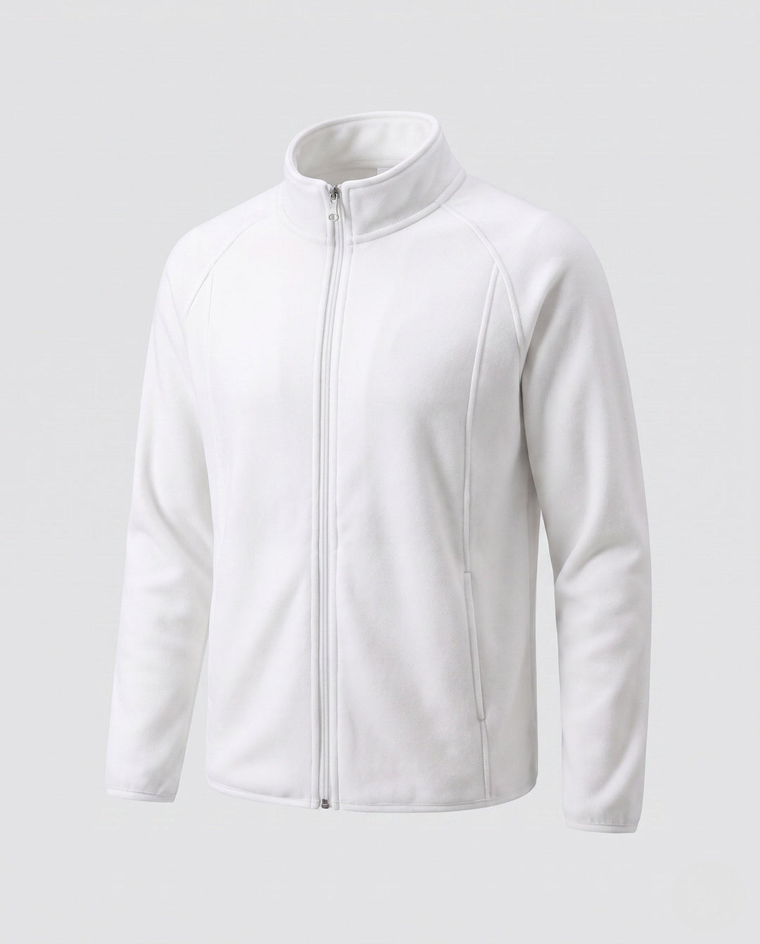 Men's fleece jacket with stand-up collar and wind protection Hudson & Parker