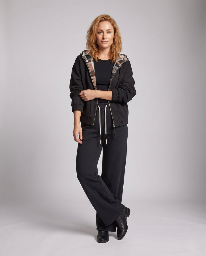 Women casual hoodie jackets and loose jogging pants set