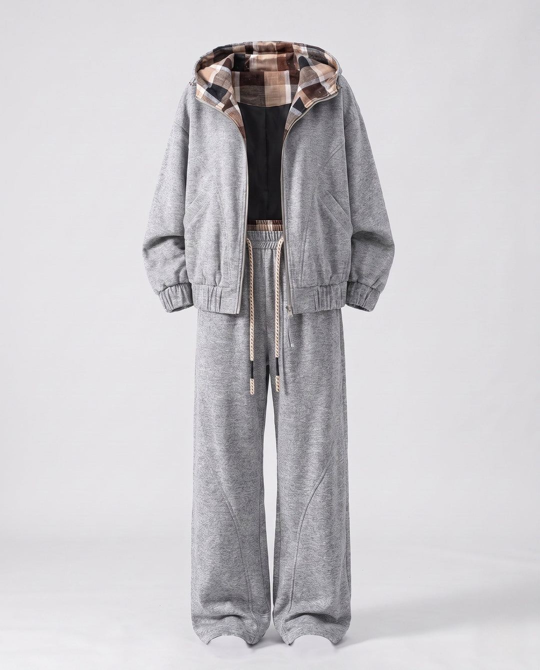 Women casual hoodie jackets and loose jogging pants set