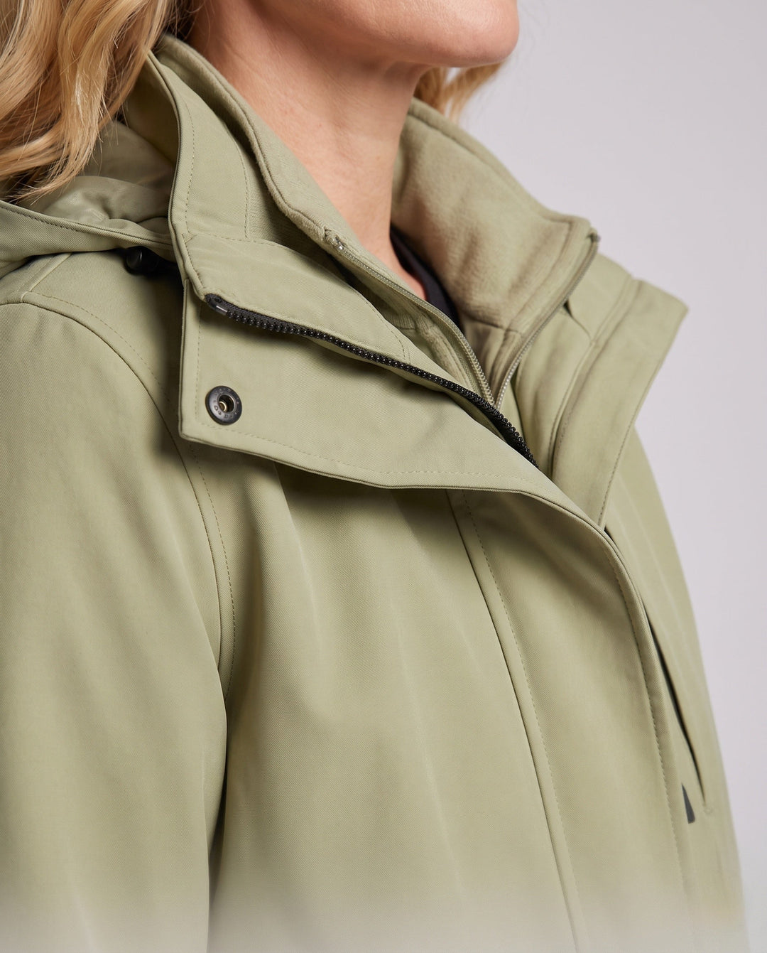 Unisex waterproof softshell all-weather jacket with removable fleece inner jacket and hood