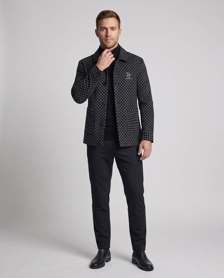 Men's Checked Casual Jacket