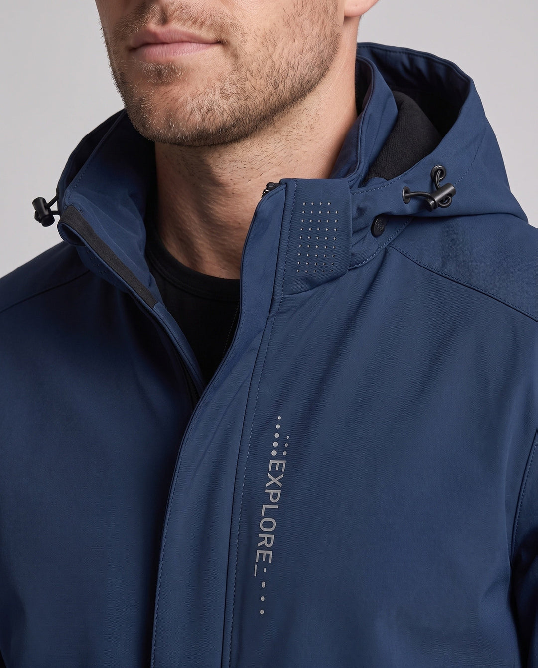 Men's Breathable Lightweight Wind and Rain Jacket Hudson & Parker
