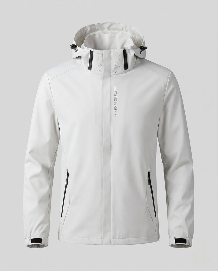 Men's Breathable Lightweight Wind and Rain Jacket Hudson & Parker