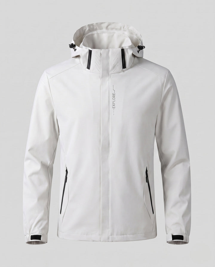 Men's Breathable Lightweight Wind and Rain Jacket Hudson & Parker