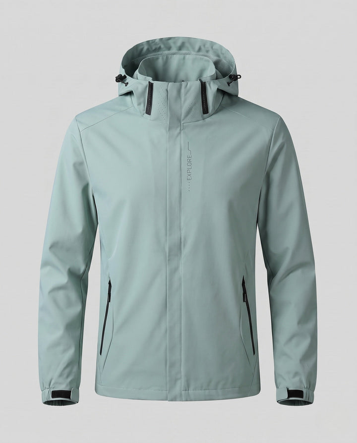 Men's Breathable Lightweight Wind and Rain Jacket Hudson & Parker