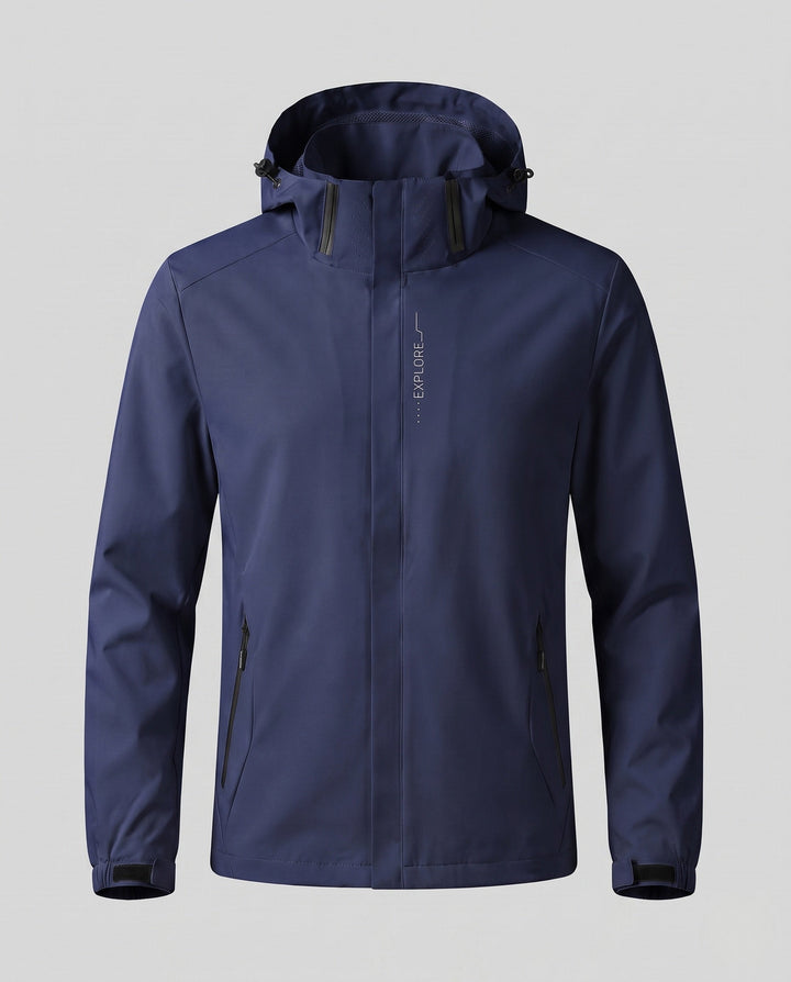 Men's Breathable Lightweight Wind and Rain Jacket Hudson & Parker