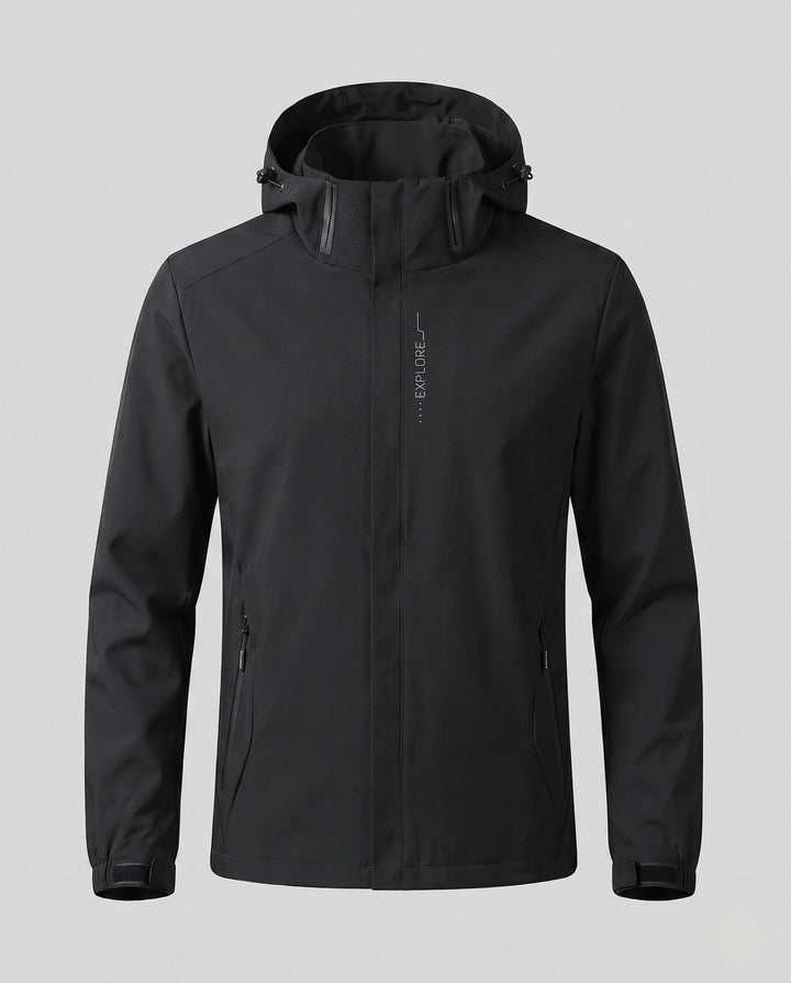 Men's Breathable Lightweight Wind and Rain Jacket Hudson & Parker