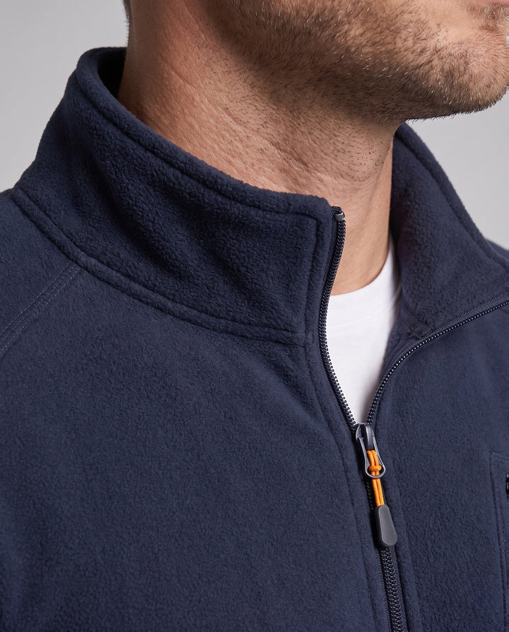 Men's fleece jacket with warming inner lining, stand-up collar and zip pockets Hudson & Parker