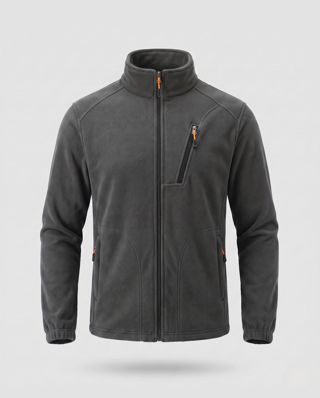 Men's fleece jacket with warming inner lining, stand-up collar and zip pockets Hudson & Parker