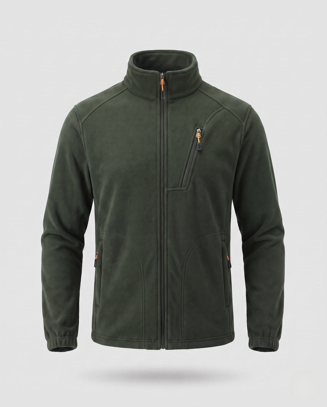 Men's fleece jacket with warming inner lining, stand-up collar and zip pockets Hudson & Parker