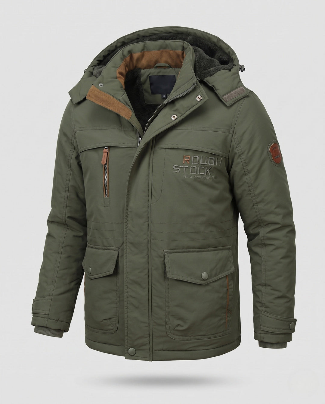 Men's short padded field blouson with quilted thermal lining and flap pockets Hudson & Parker