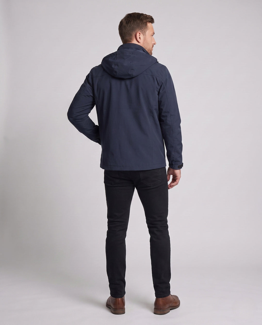 Men's Lightweight Breathable Field Jacket with Hood and Mesh Lining Hudson & Parker