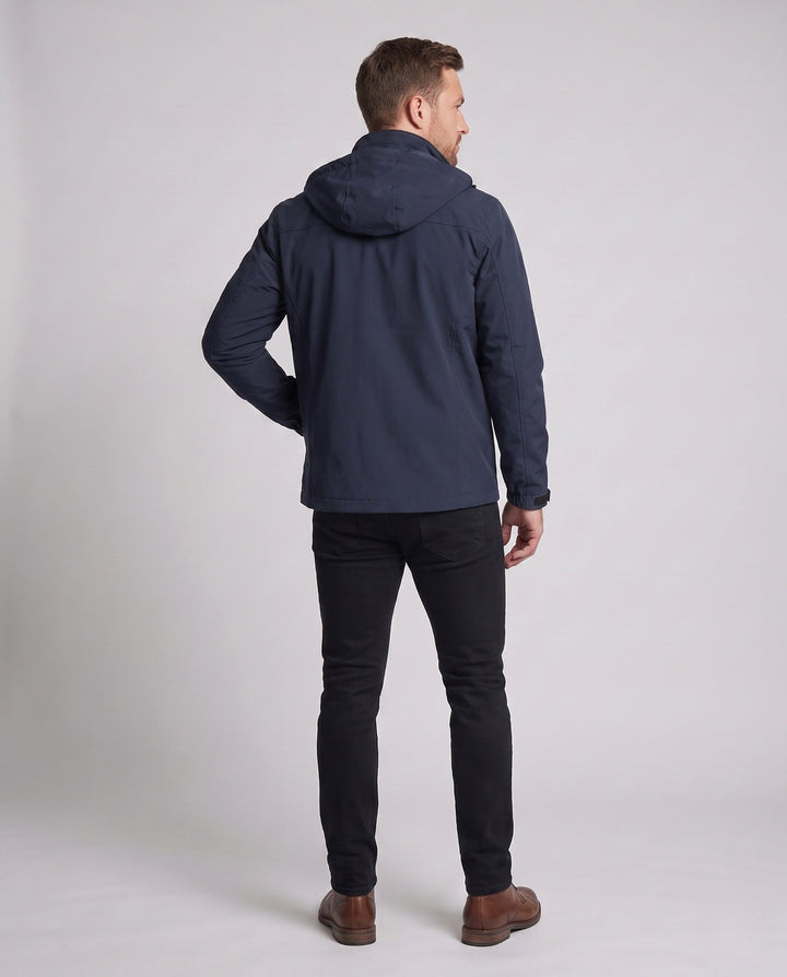 Men's Lightweight Breathable Field Jacket with Hood and Mesh Lining Hudson & Parker