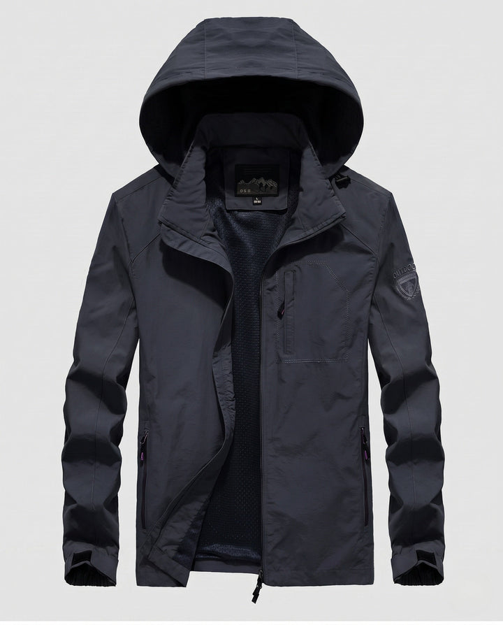 Men's Lightweight Breathable Field Jacket with Hood and Mesh Lining Hudson & Parker