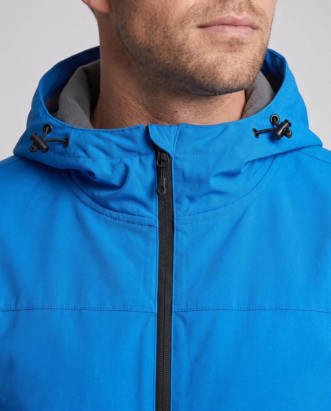Men's lightweight water-repellent hooded jacket with padded lining and adjustable cuffs Hudson & Parker