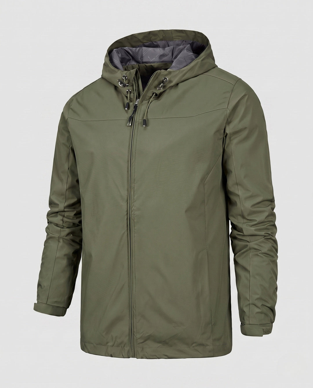 Men's lightweight water-repellent hooded jacket with padded lining and adjustable cuffs Hudson & Parker