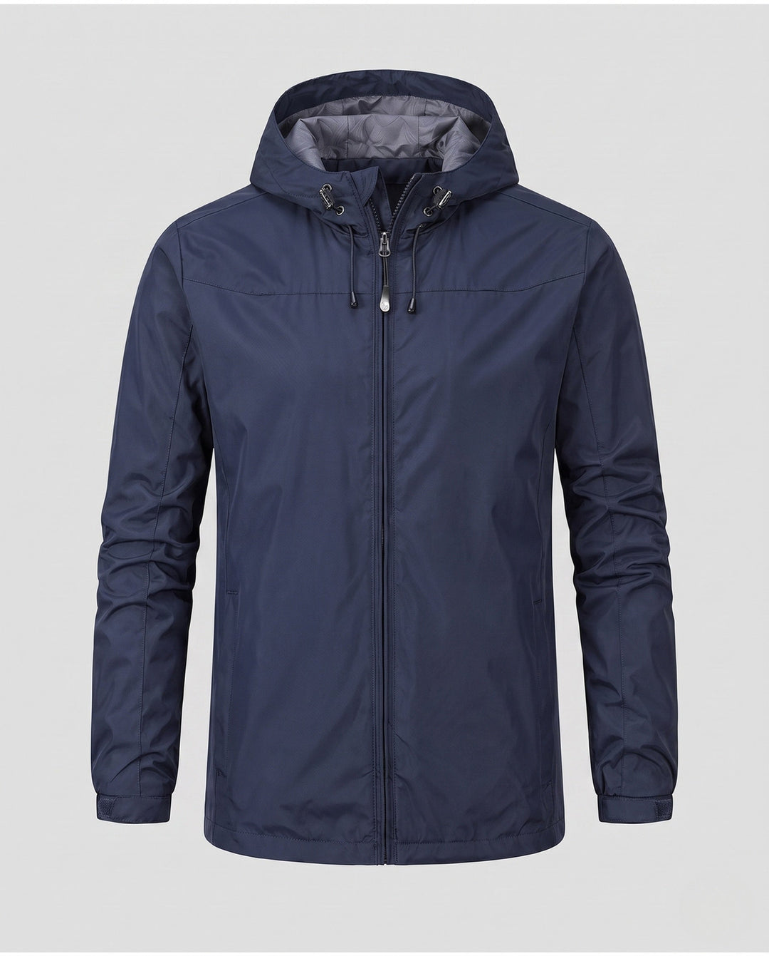 Men's Lightweight Water-Repellent Hooded Jacket with Adjustable Hood and Subtle Thermal Lining Hudson & Parker