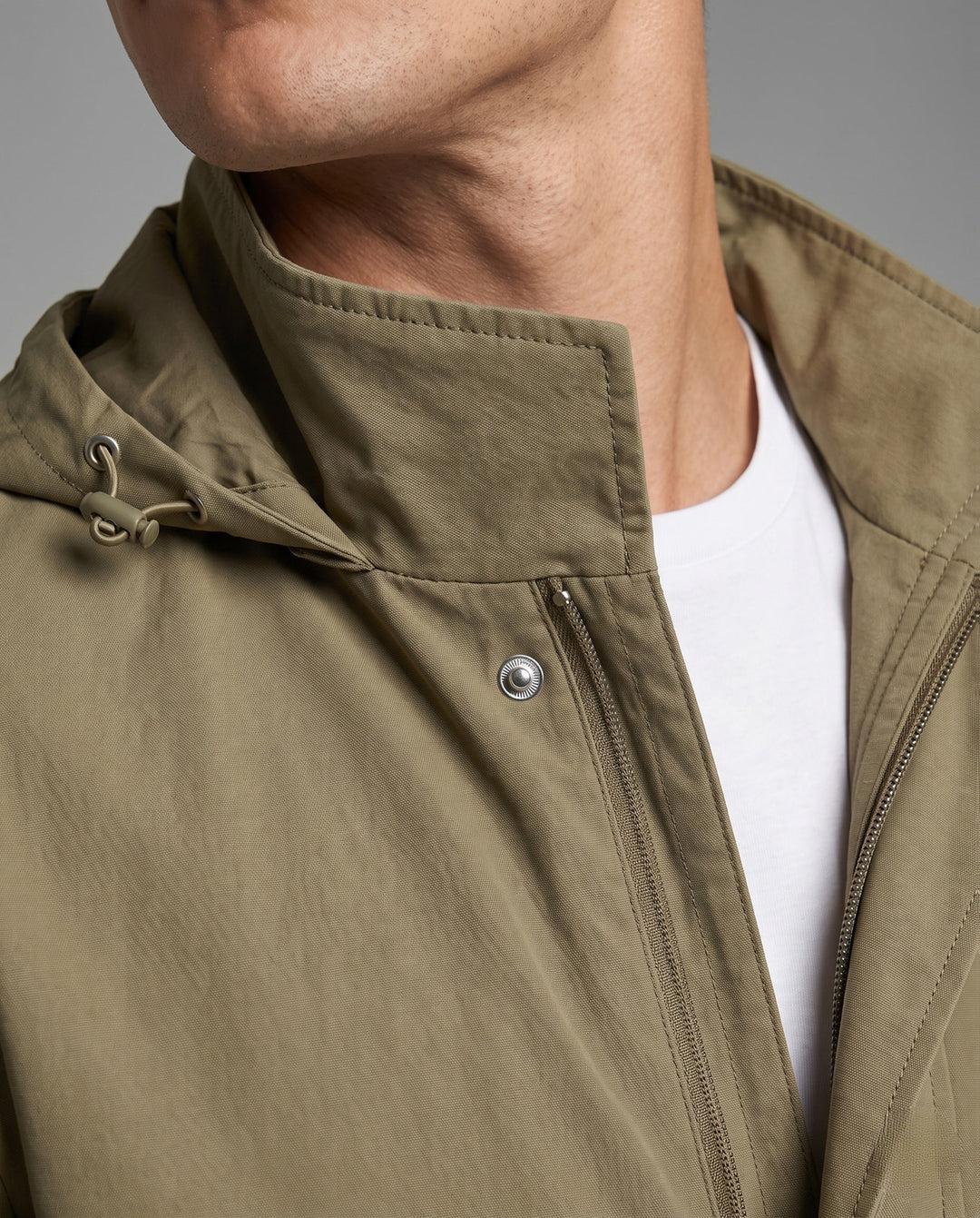 Men's lightweight urban zip blouson with chest zipper and elastic cuffs Hudson & Parker