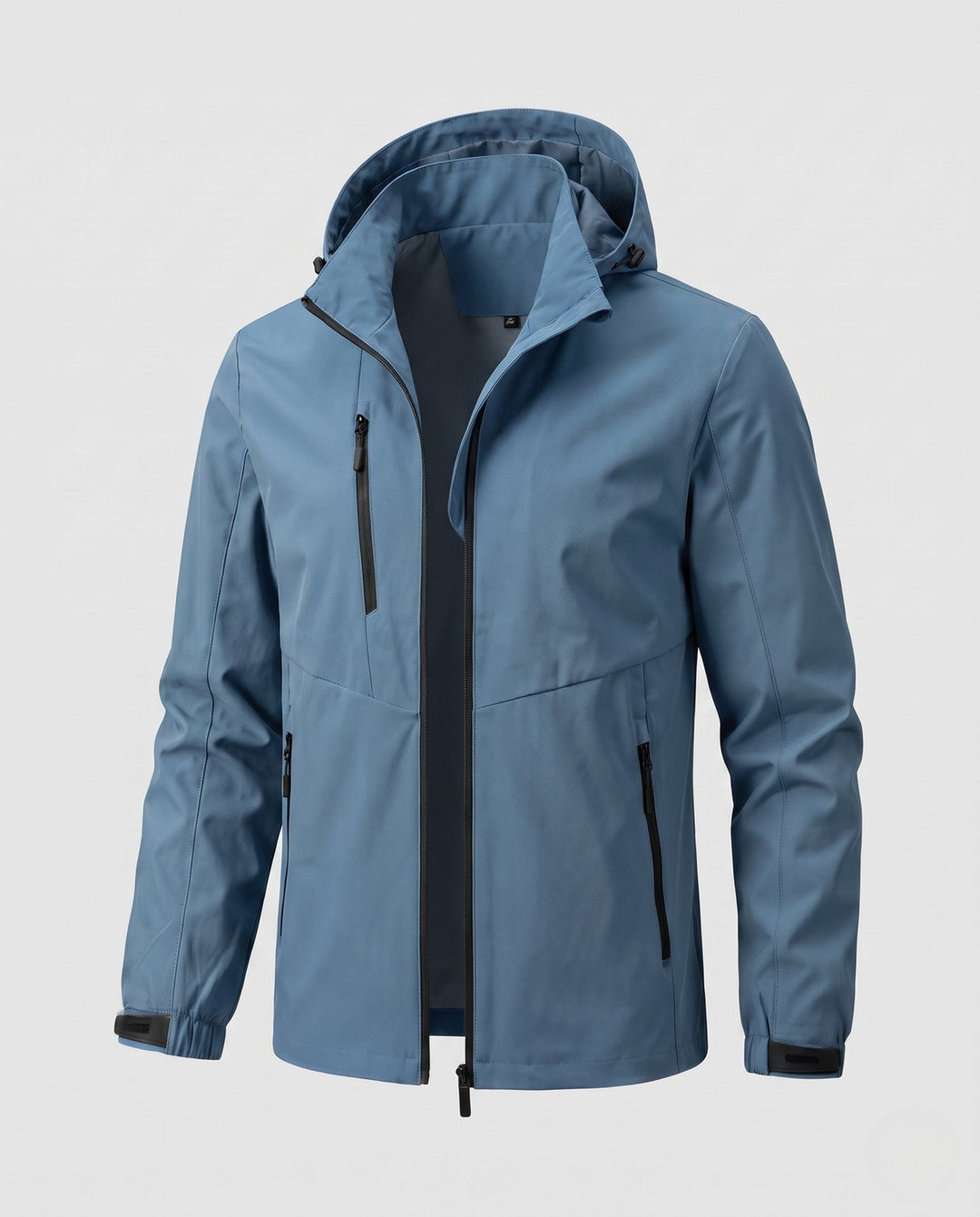 Men's Breathable Outdoor Jacket with Adjustable Hood Collar Hudson & Parker