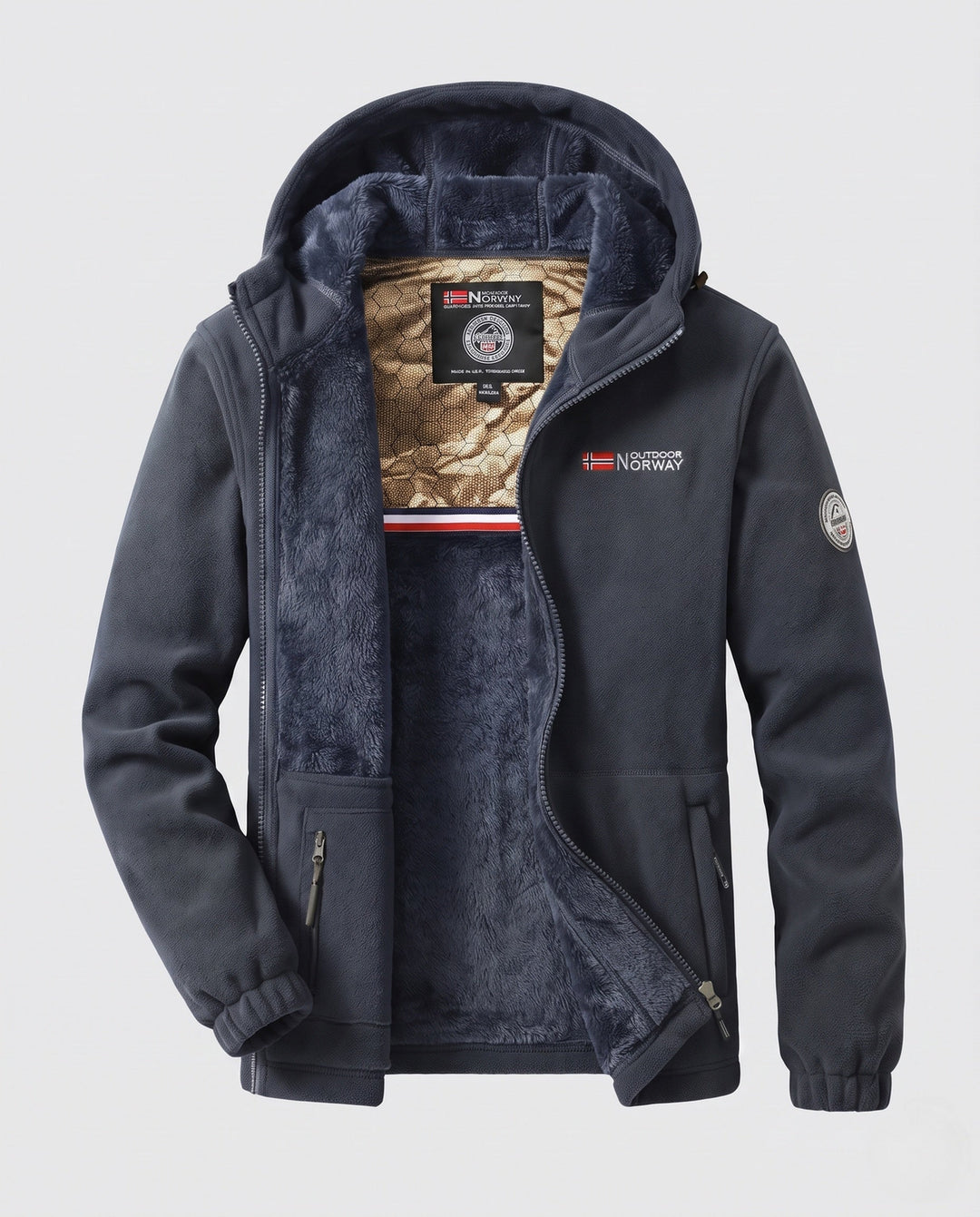 Men's Comfortable and Warm Fleece Jacket Hudson & Parker