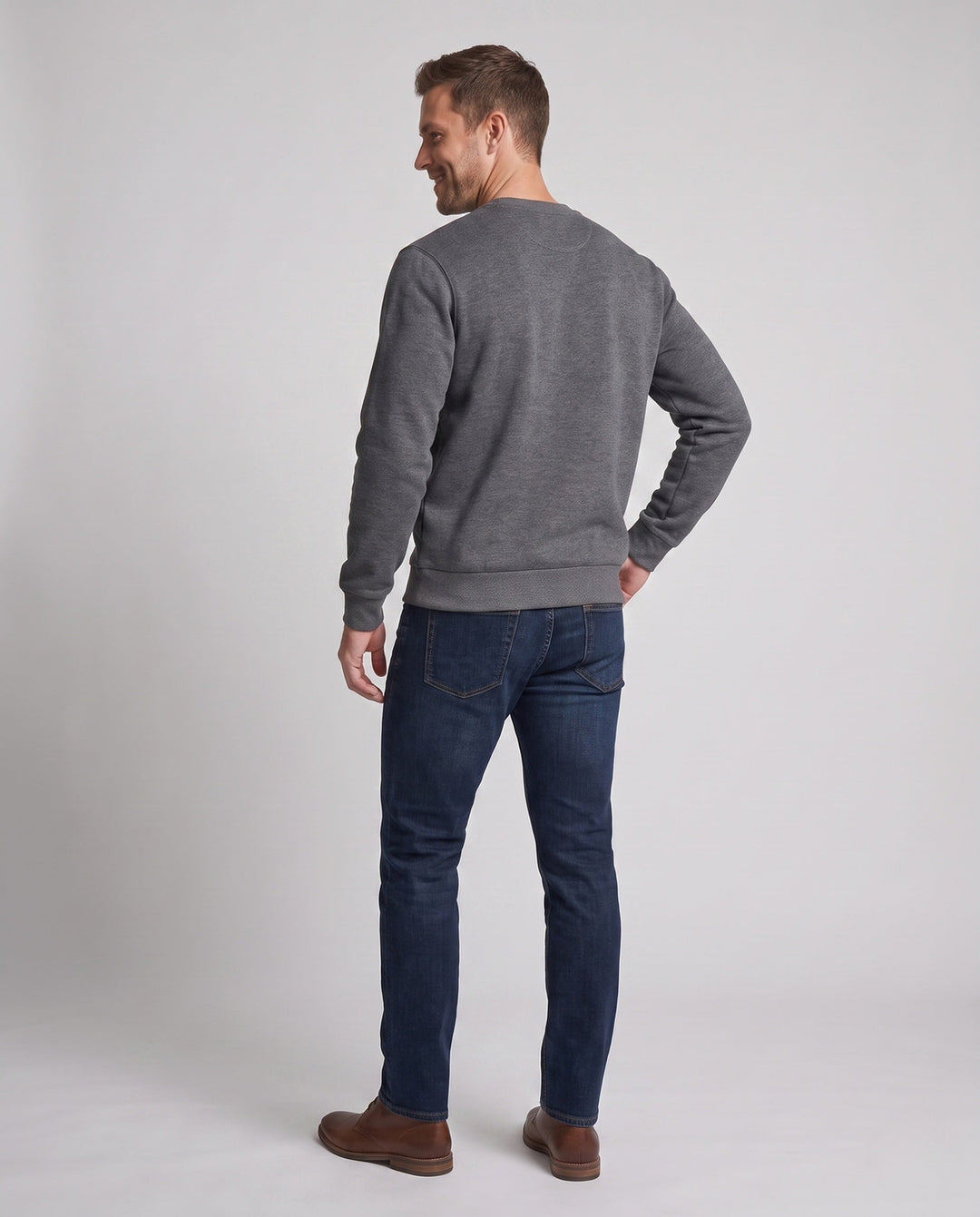 Men's Comfortable Sweatshirt with High Collar Hudson & Parker