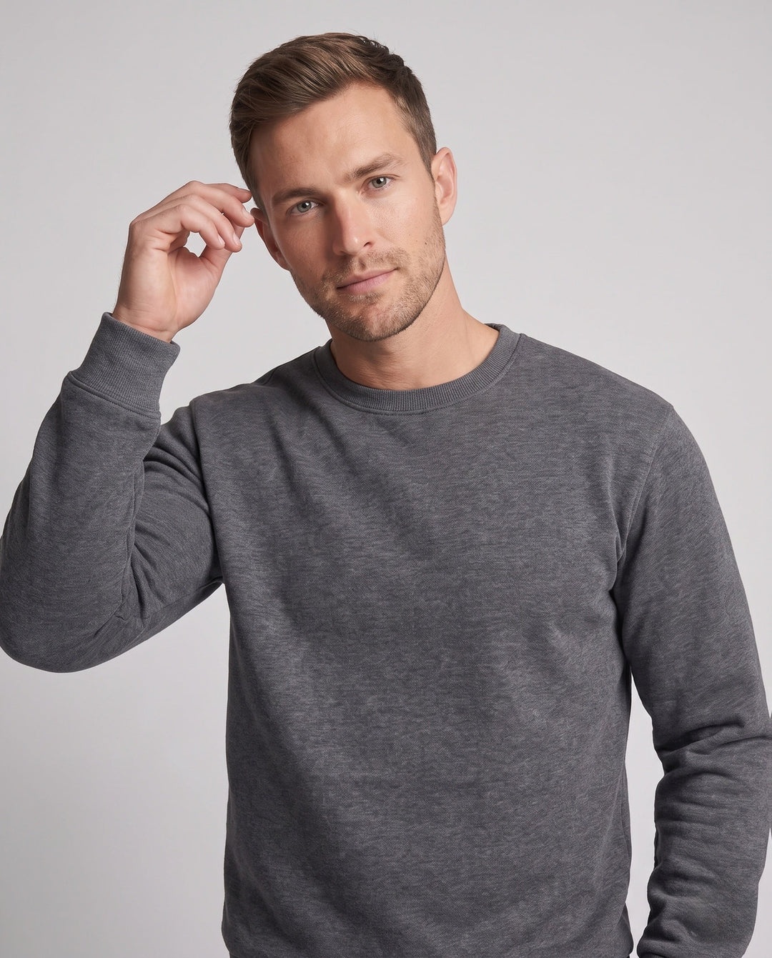 Men's Comfortable Sweatshirt with High Collar Hudson & Parker