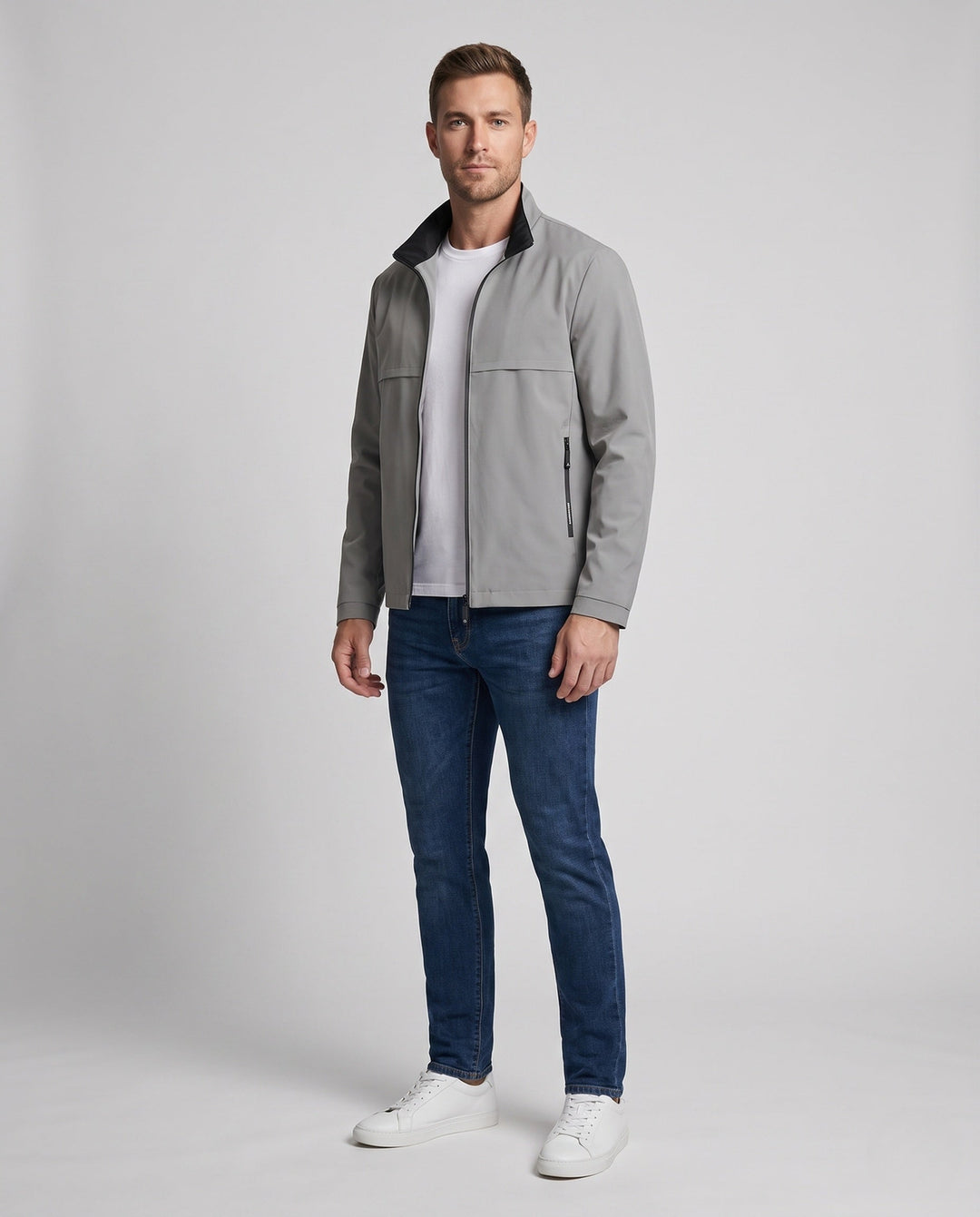 Men's Elegant Transitional Jacket with Quilted Lining Hudson & Parker