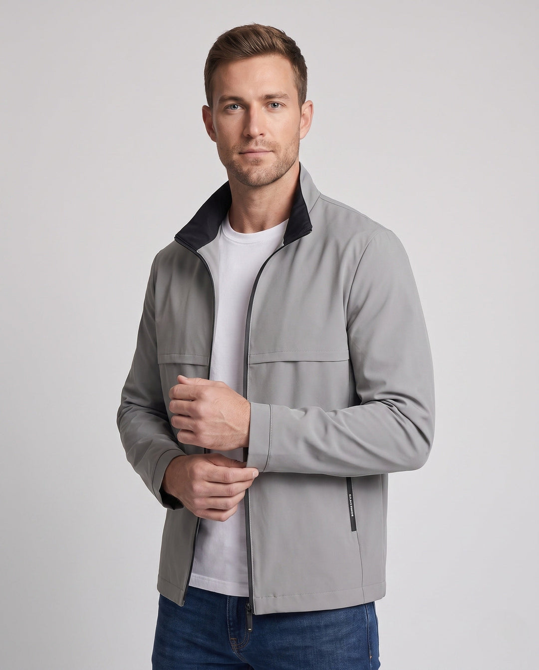 Men's Elegant Transitional Jacket with Quilted Lining Hudson & Parker