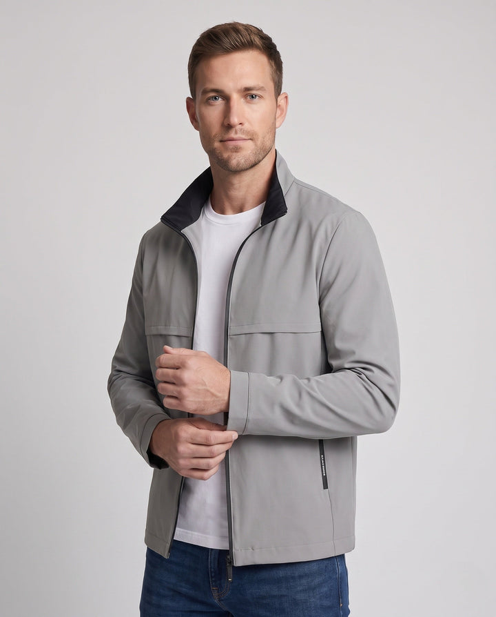 Men's Elegant Transitional Jacket with Quilted Lining Hudson & Parker