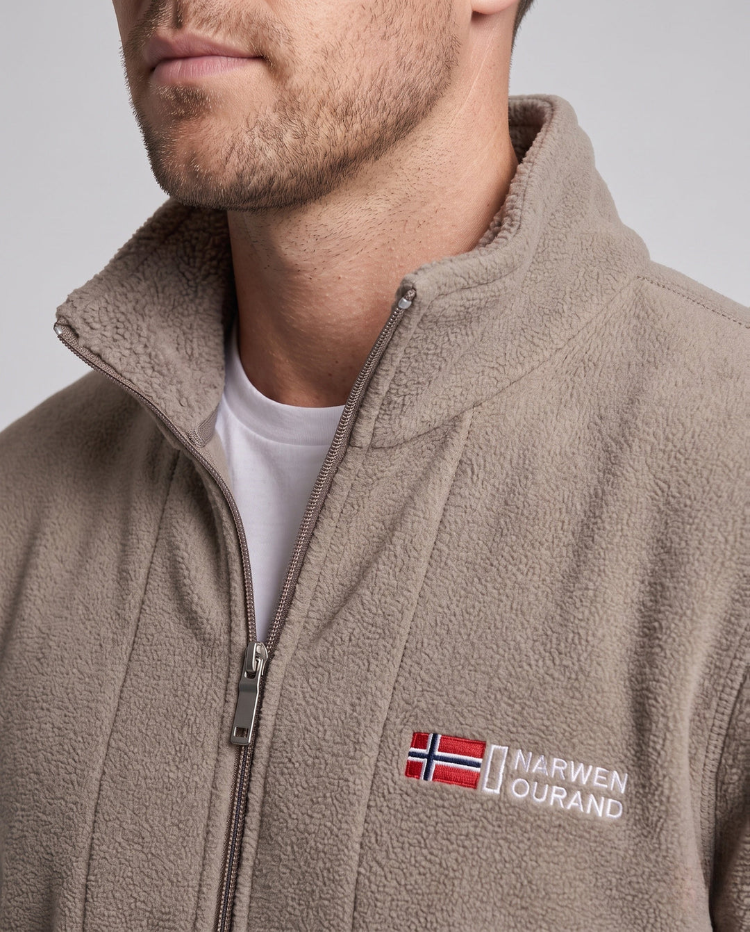 Men's fleece jacket with high-quality lining Hudson & Parker