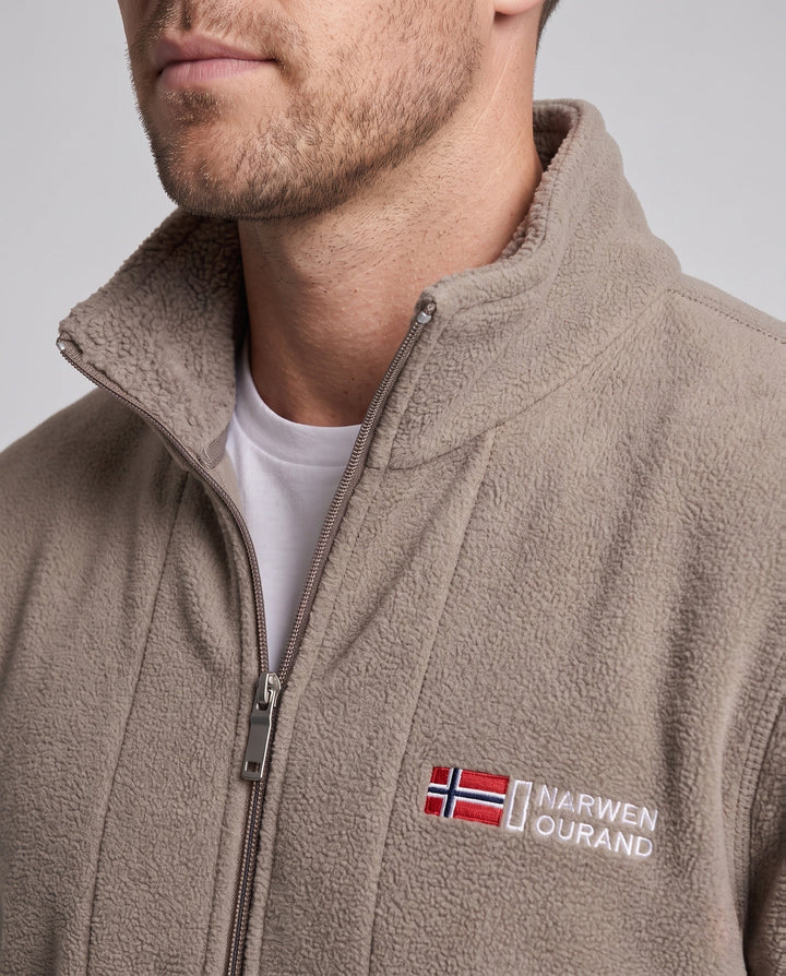 Men's fleece jacket with high-quality lining Hudson & Parker