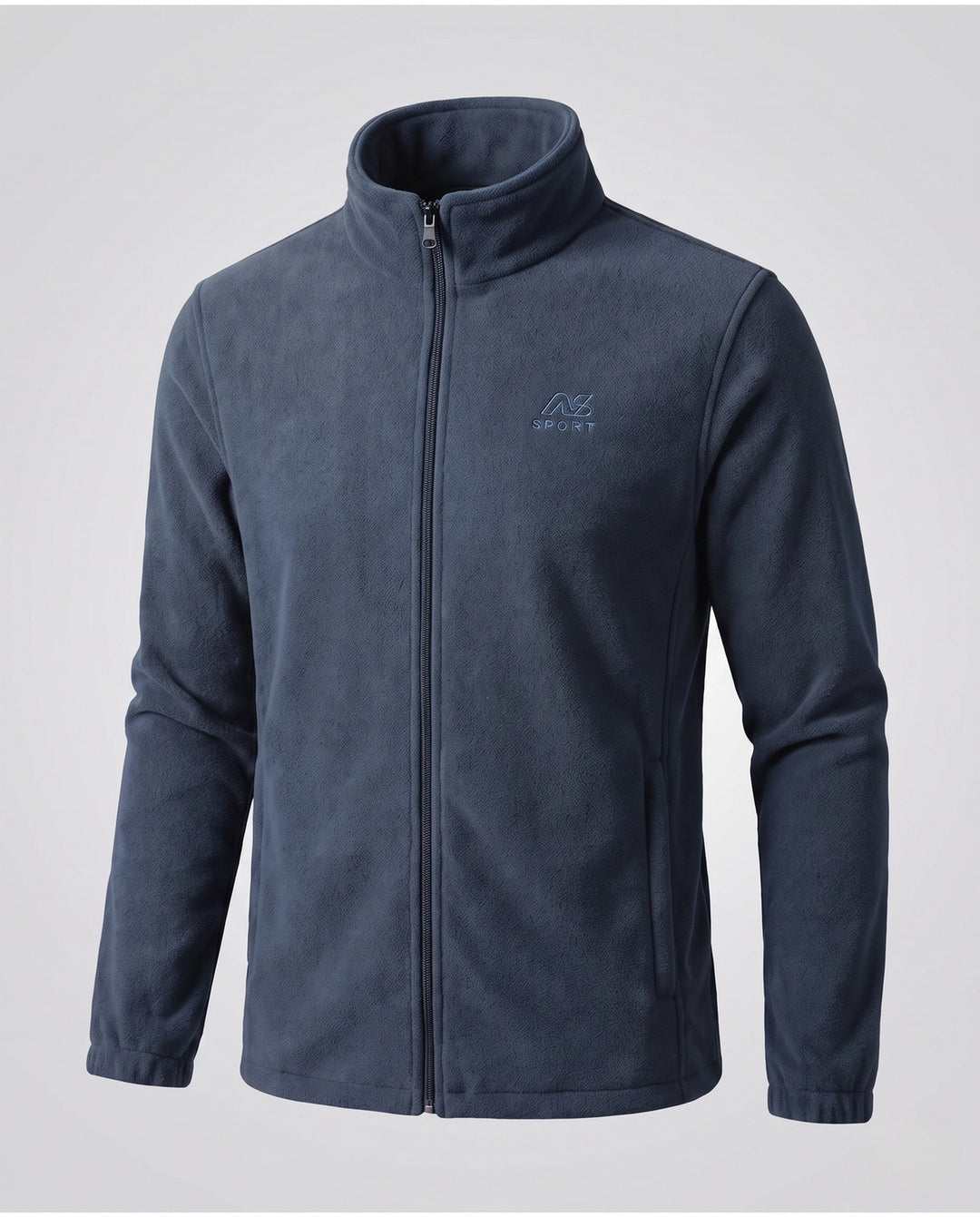 Men's fleece jacket with high collar and pockets Hudson & Parker
