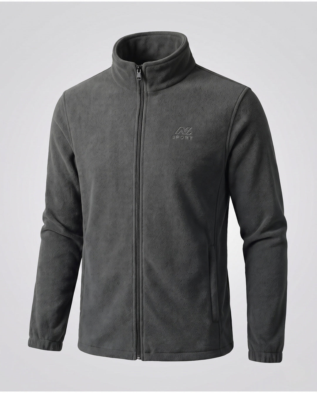 Men's fleece jacket with high collar and pockets Hudson & Parker
