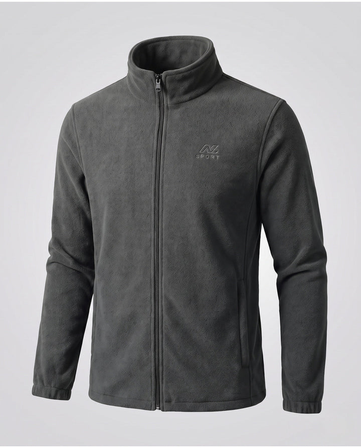 Men's fleece jacket with high collar and pockets Hudson & Parker