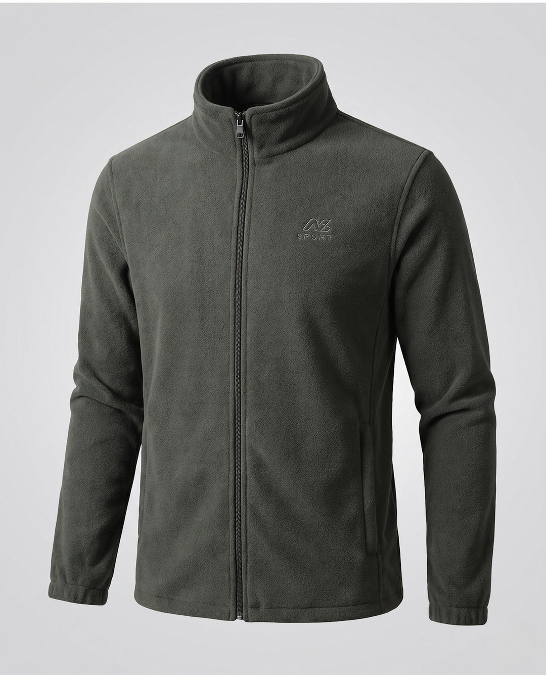 Men's fleece jacket with high collar and pockets Hudson & Parker
