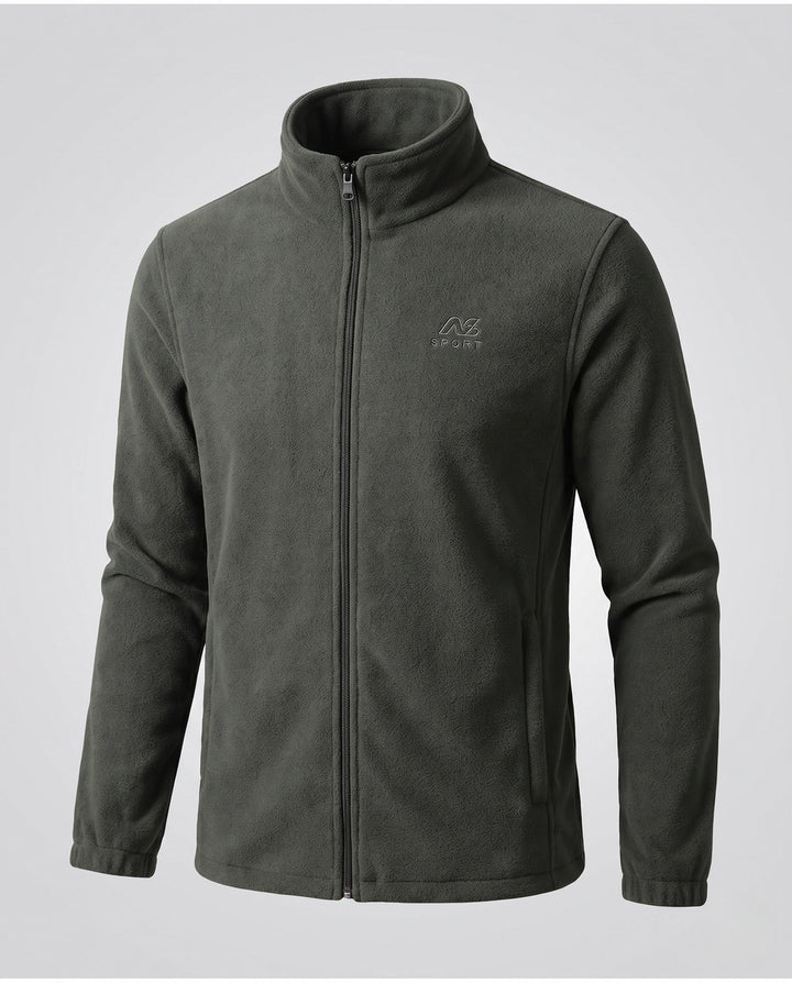 Men's fleece jacket with high collar and pockets Hudson & Parker