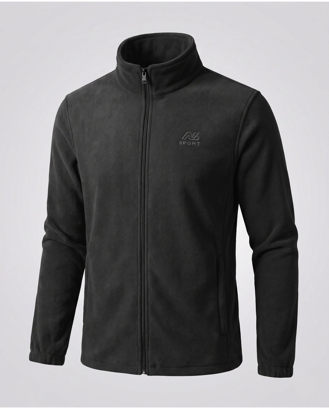 Men's fleece jacket with high collar and pockets Hudson & Parker