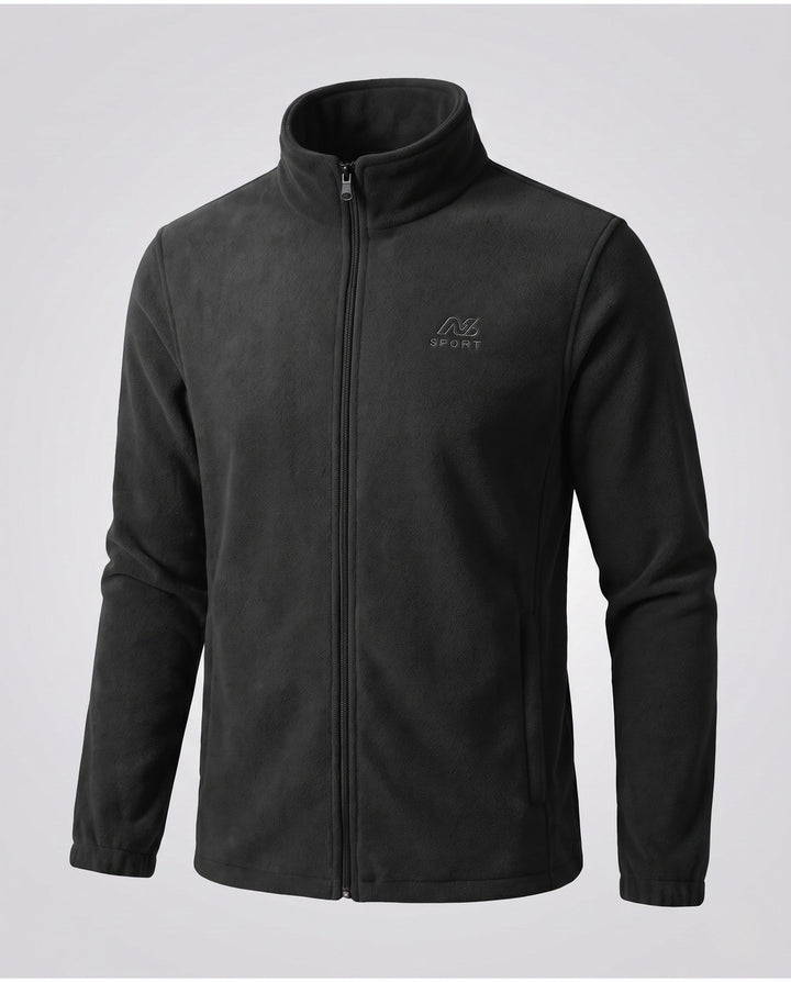 Men's fleece jacket with high collar and pockets Hudson & Parker