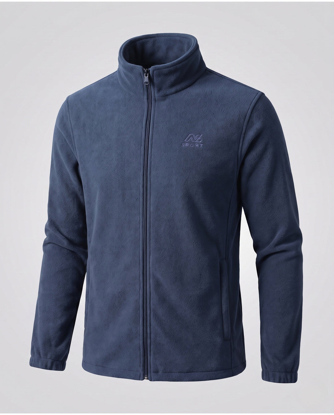 Men's fleece jacket with high collar and pockets Hudson & Parker