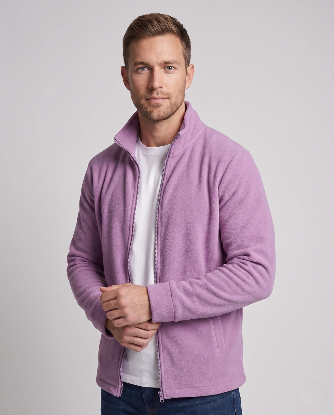 Men's Fleece Jacket with Side Pockets Hudson & Parker
