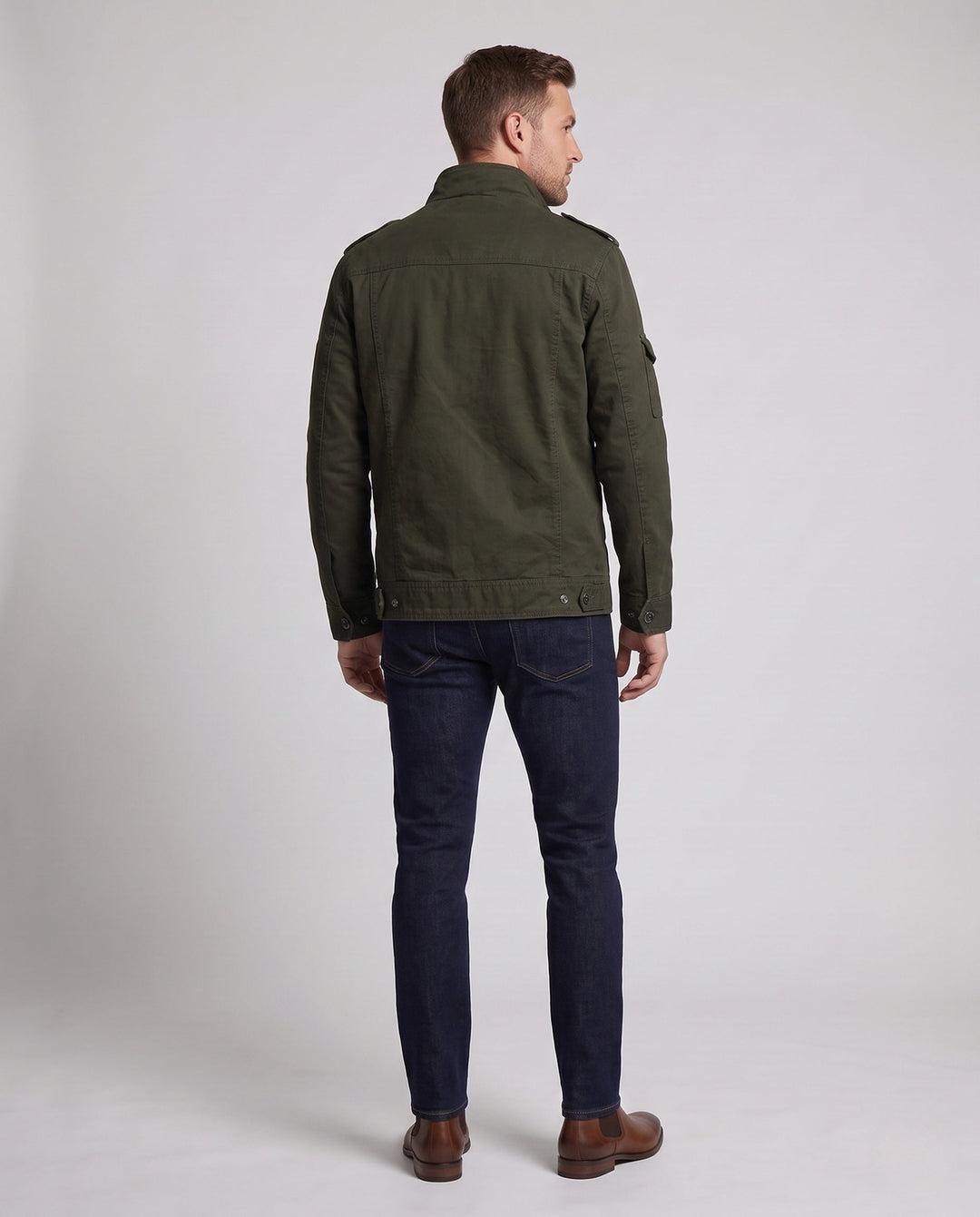 Men's Casual Jacket in Military Style Hudson & Parker