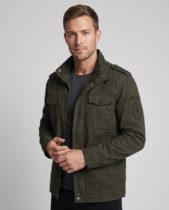 Men's Casual Jacket in Military Style Hudson & Parker