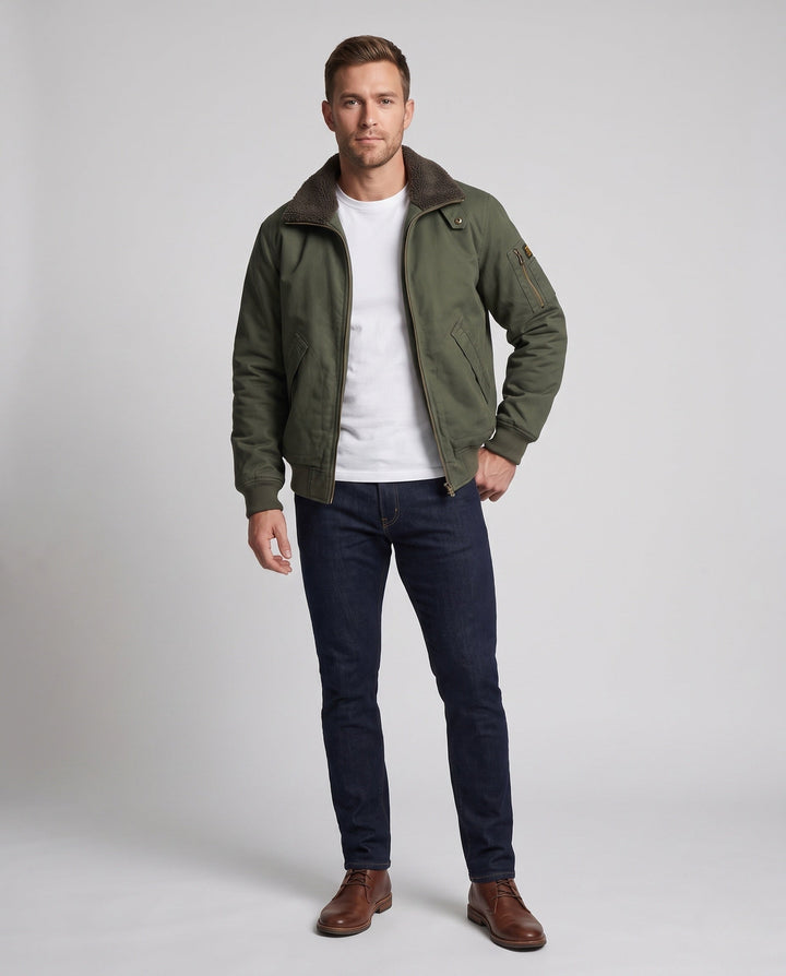 Men's leisure jacket with fleece lining Hudson & Parker