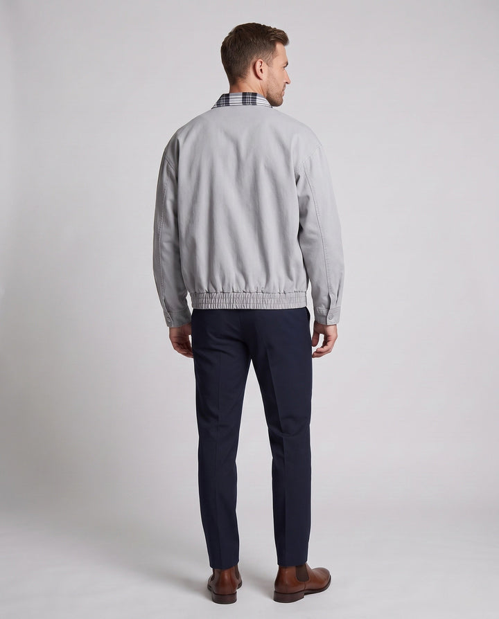 Men's casual jacket with relaxed carrot collar Hudson & Parker