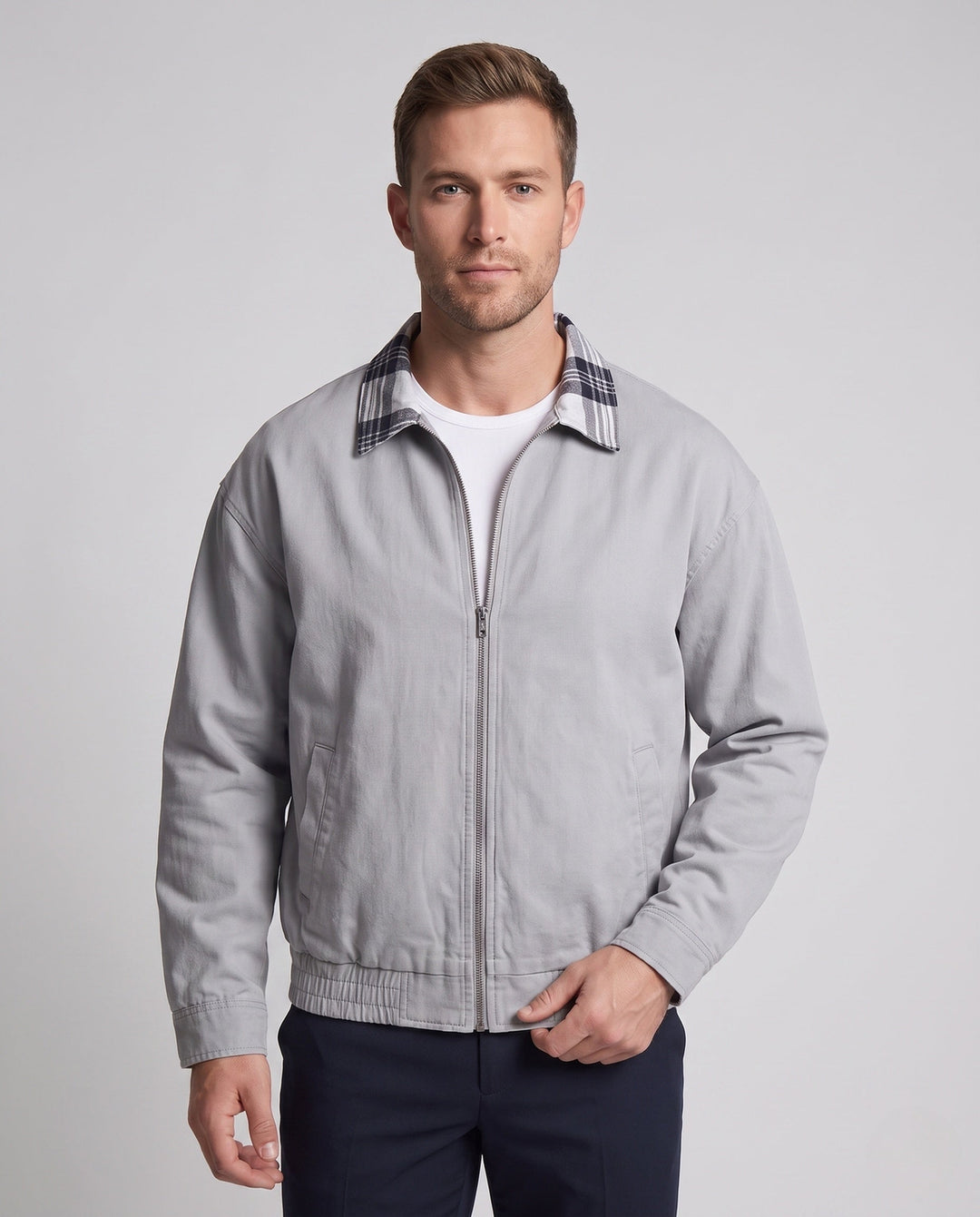 Men's casual jacket with relaxed carrot collar Hudson & Parker